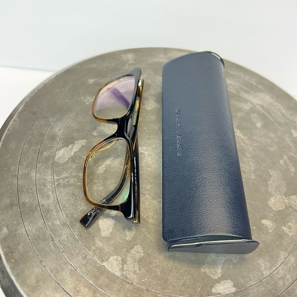 Warby Parker Black and Gold Eyewear BARNETT 278 51-18-142 - Picture 2 of 10